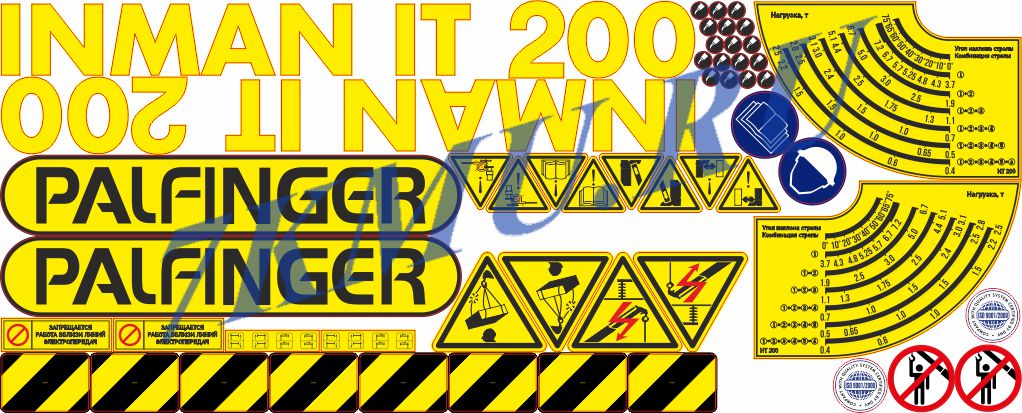 Cтикеры для Палфингер Inman IT200